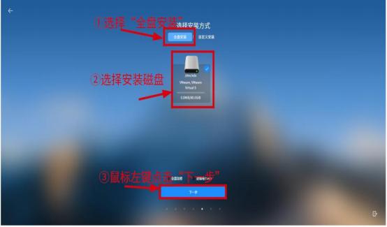 全盘安装选择